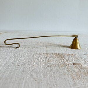 Simple Solid Brass Candle Snuffer with Bell